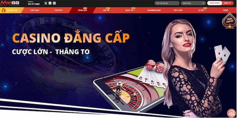 Người chơi có thể thử sức cùng sảnh casino trực tuyến cực hot
